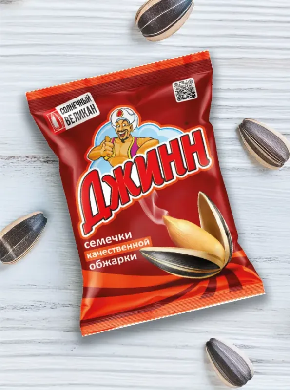 "ДЖИНН" СОЛНЕЧНЫЙ ВЕЛИКАН Классические семечки 300г