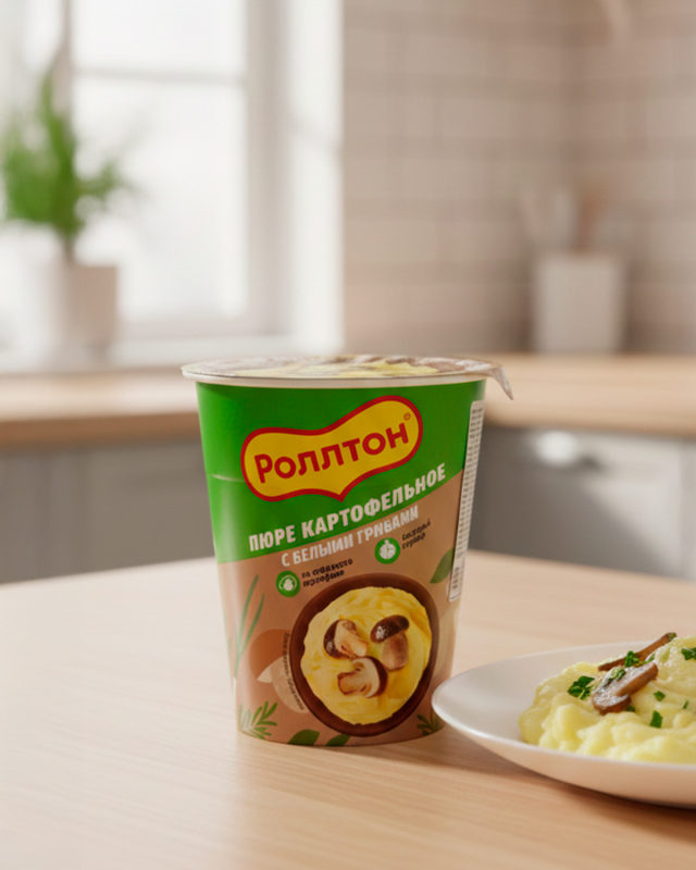 ROLLTON Пюре картофельное с грибами 55г