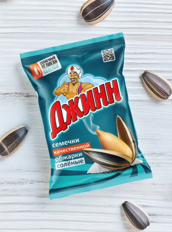 "ДЖИНН" СОЛНЕЧНЫЙ ВЕЛИКАН Соленые семечки 300г