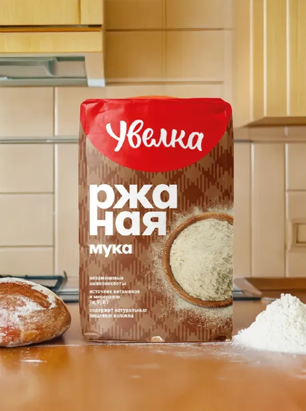 "УВЕЛКА" Мука ржаная 0,95кг
