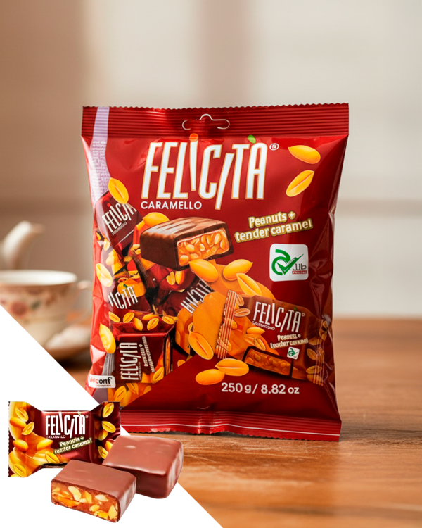 "FELICITA" Карамель и арахис 250г