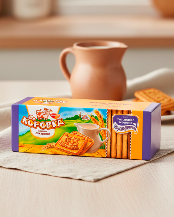 «КОРОВКА» Печенье с топленым молоком, 280г