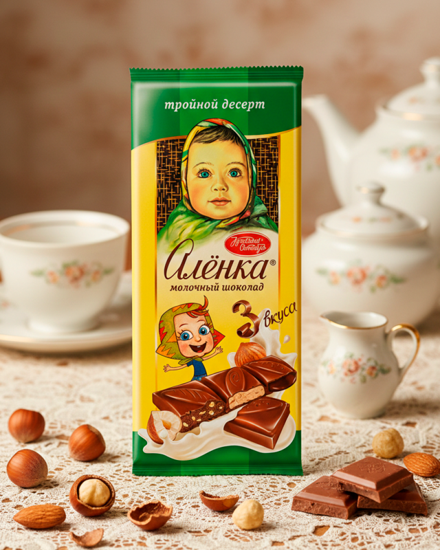 "АЛЁНКА" Молочный шоколад 3 вкуса 85г
